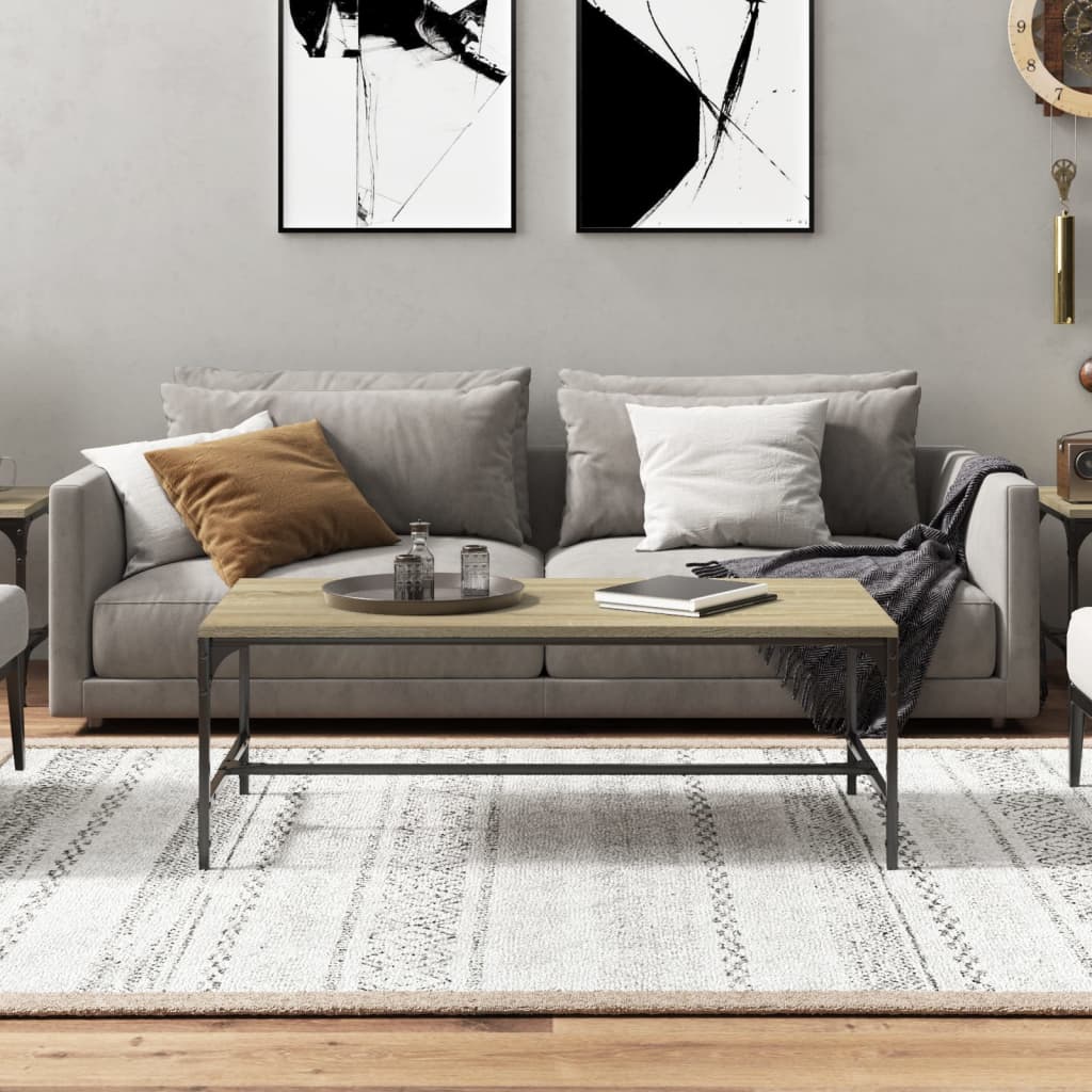 Sohvapöytä Sonoma-tammi 80x50x35 cm tekninen puu - Sisustajankoti.fi