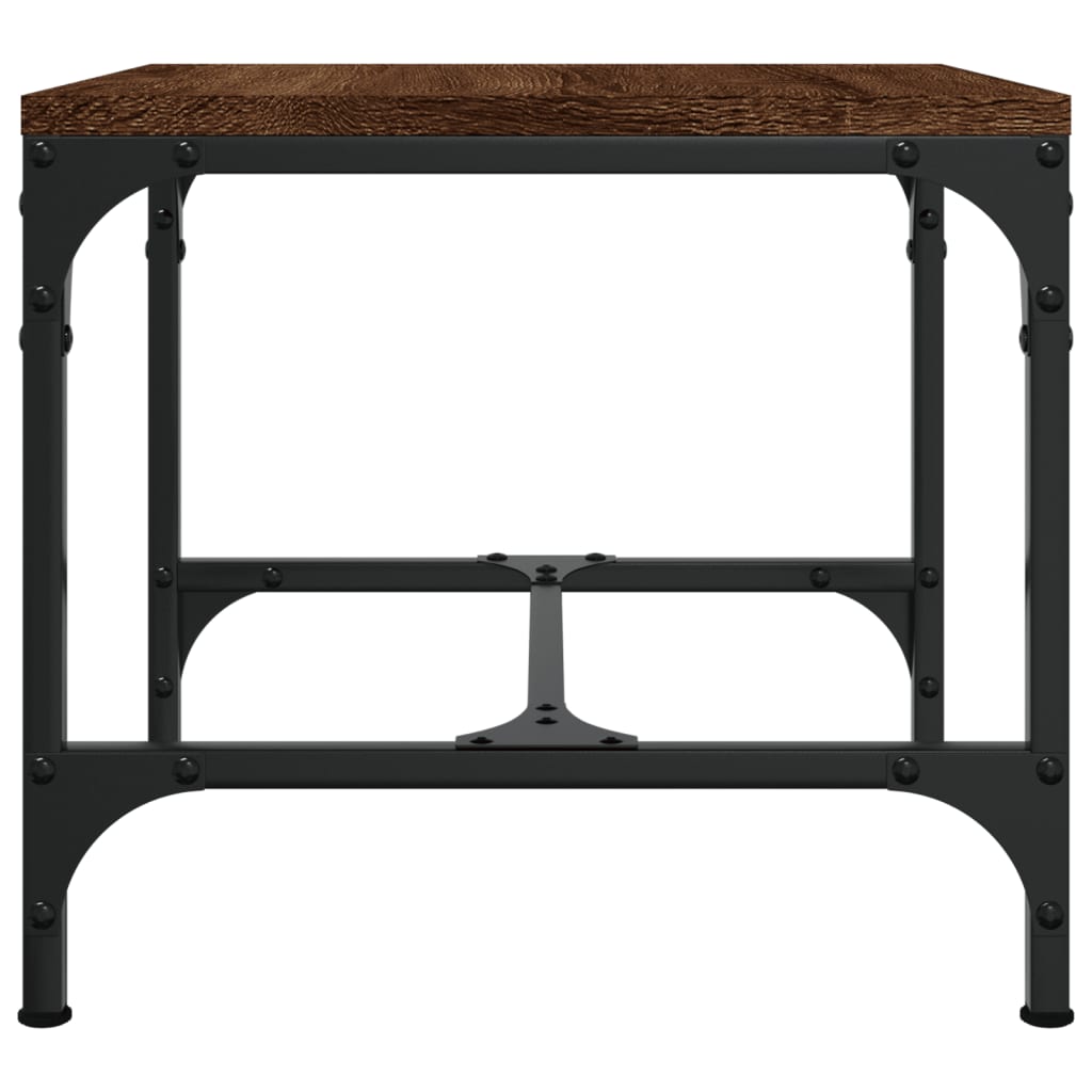 Sivupöytä ruskea tammi 40x40x35 cm tekninen puu - Sisustajankoti.fi