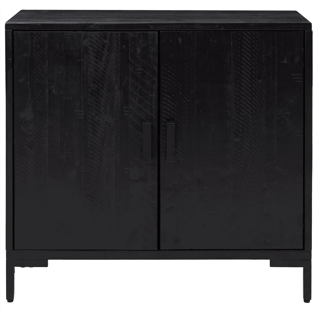 Senkki musta 75x35x70 cm täysi mänty - Sisustajankoti.fi