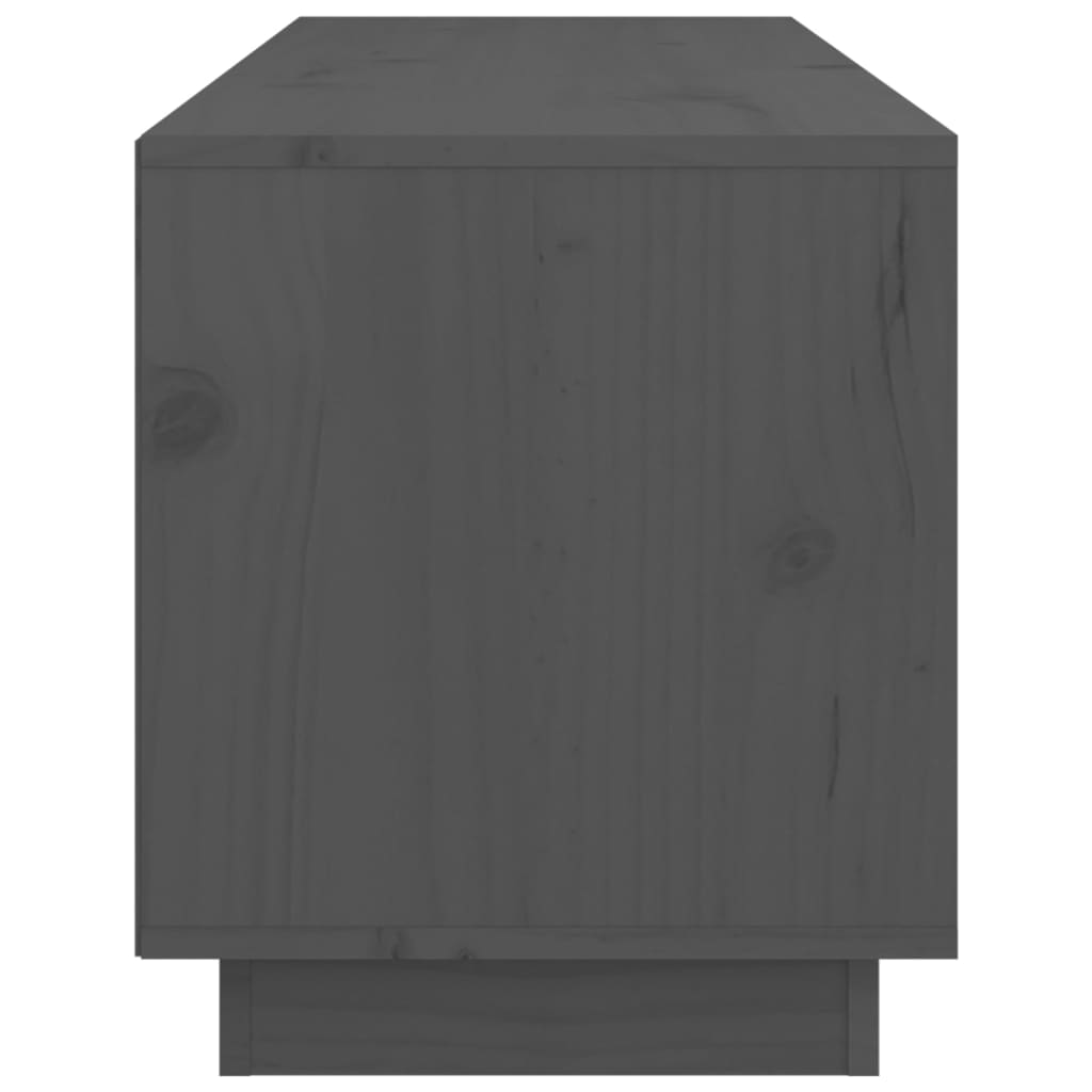 TV-taso harmaa 105x34x40 cm täysi mänty - Sisustajankoti.fi