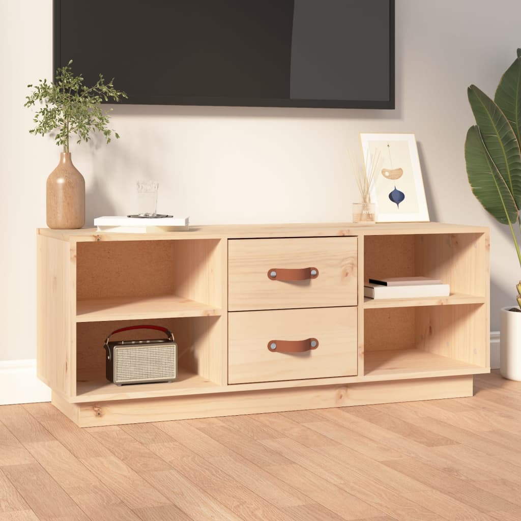 TV-taso 100x34x40 cm täysi mänty - Sisustajankoti.fi