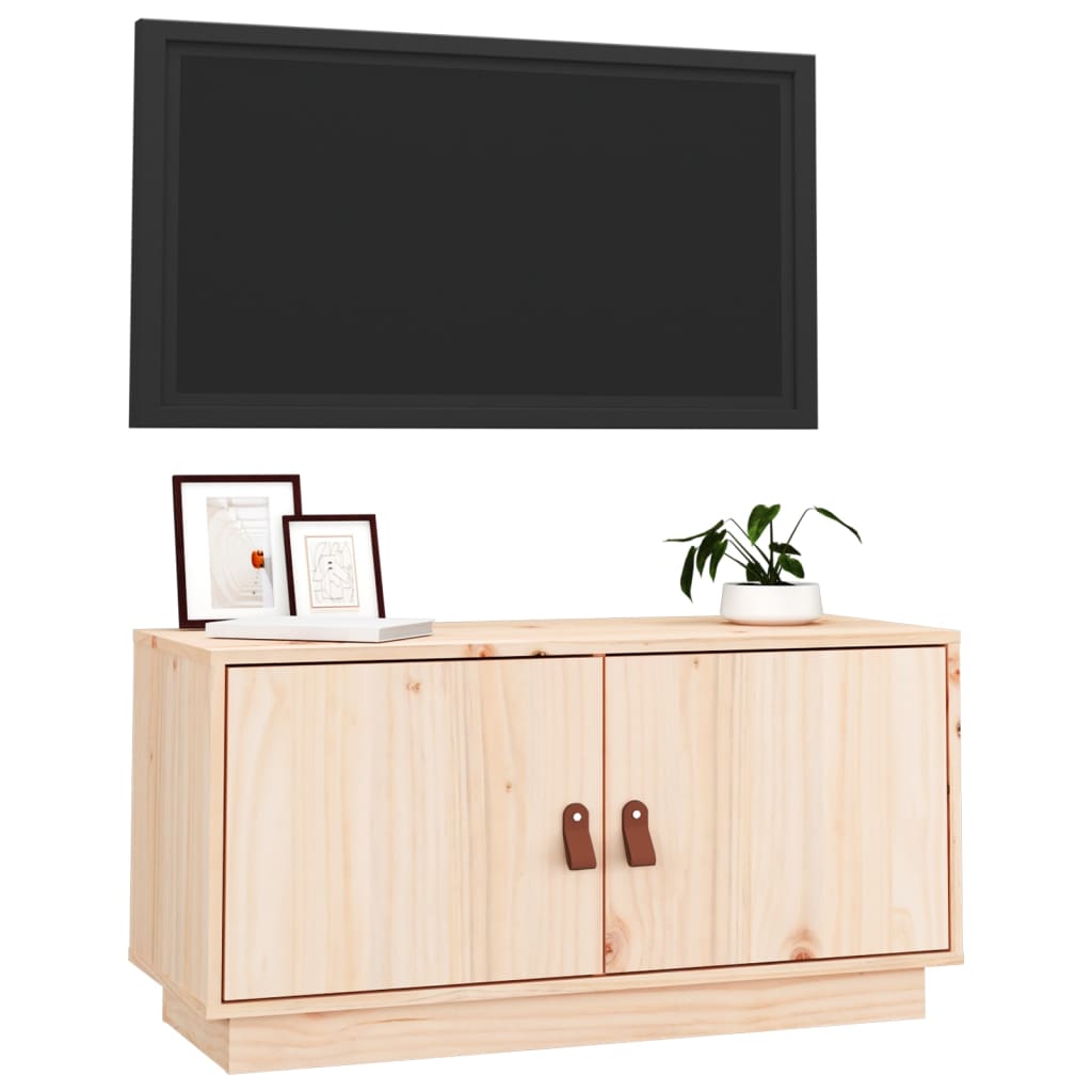 TV-taso 80x34x40 cm täysi mänty - Sisustajankoti.fi