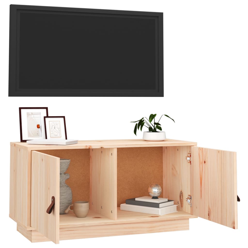 TV-taso 80x34x40 cm täysi mänty - Sisustajankoti.fi