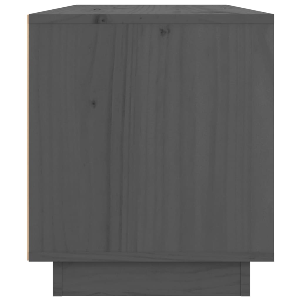 TV-taso harmaa 80x34x40 cm täysi mänty - Sisustajankoti.fi