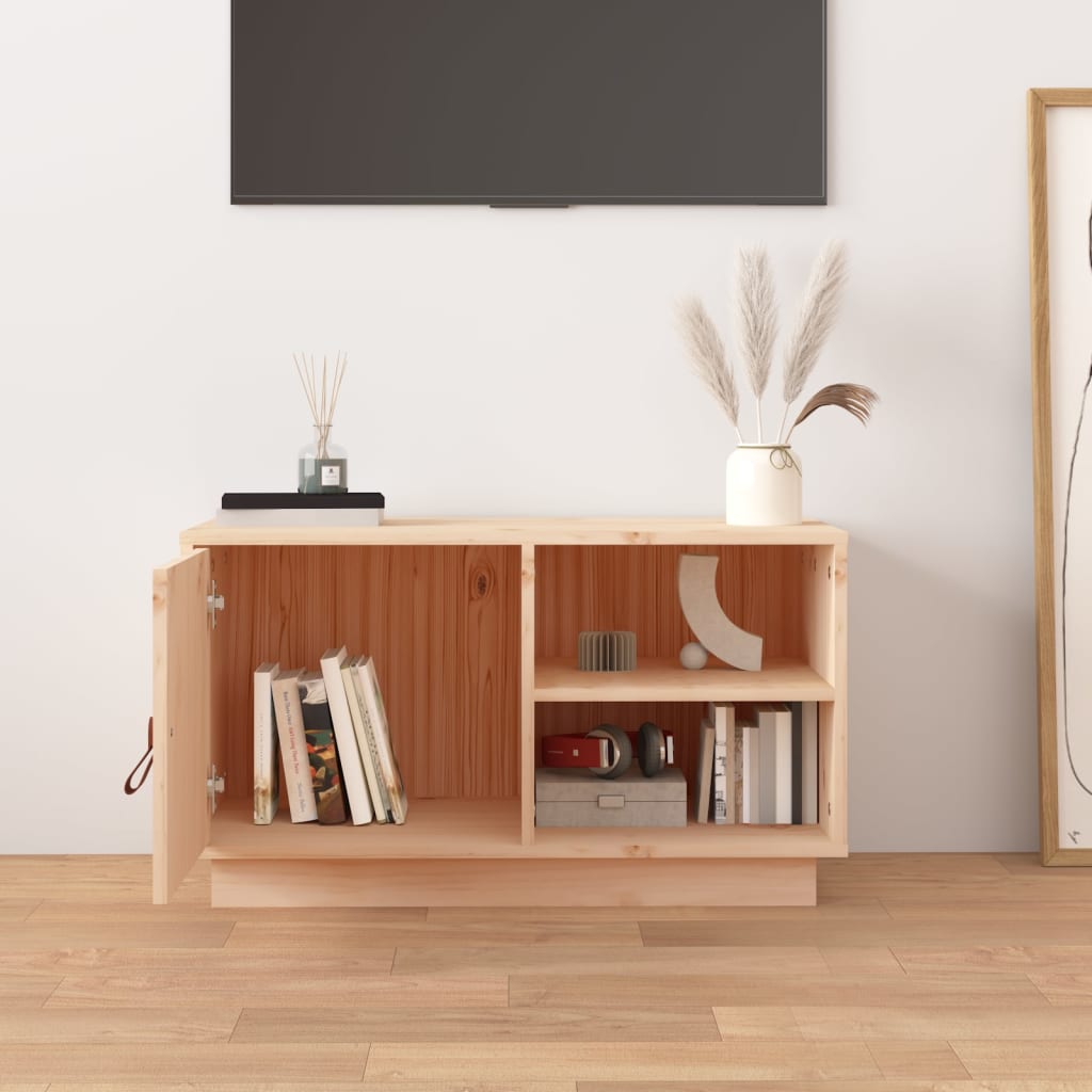 TV-taso 70x34x40 cm täysi mänty - Sisustajankoti.fi