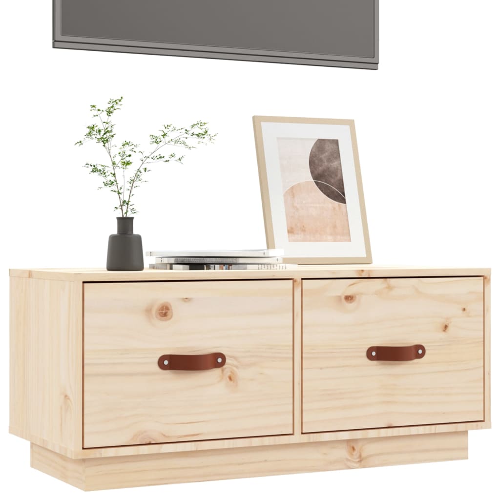 TV-taso 80x34x35 cm täysi mänty - Sisustajankoti.fi
