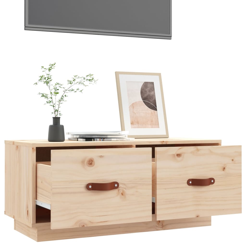 TV-taso 80x34x35 cm täysi mänty - Sisustajankoti.fi