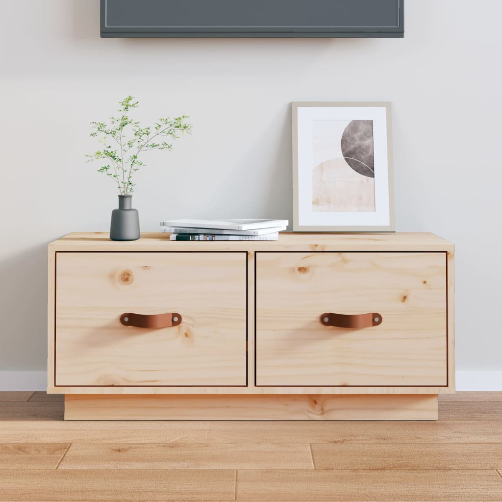 TV-taso 80x34x35 cm täysi mänty - Sisustajankoti.fi