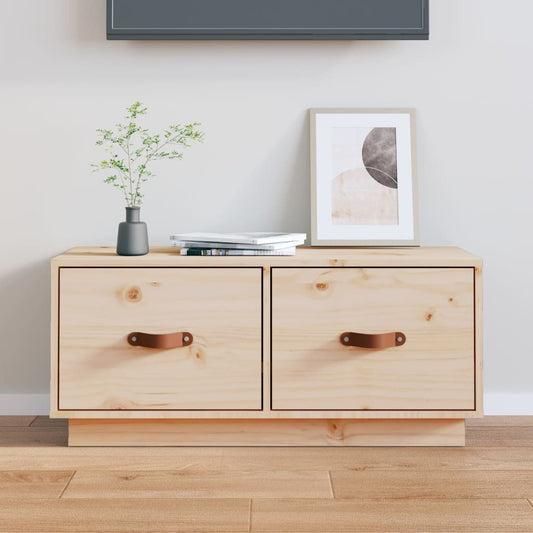 TV-taso 80x34x35 cm täysi mänty - Sisustajankoti.fi
