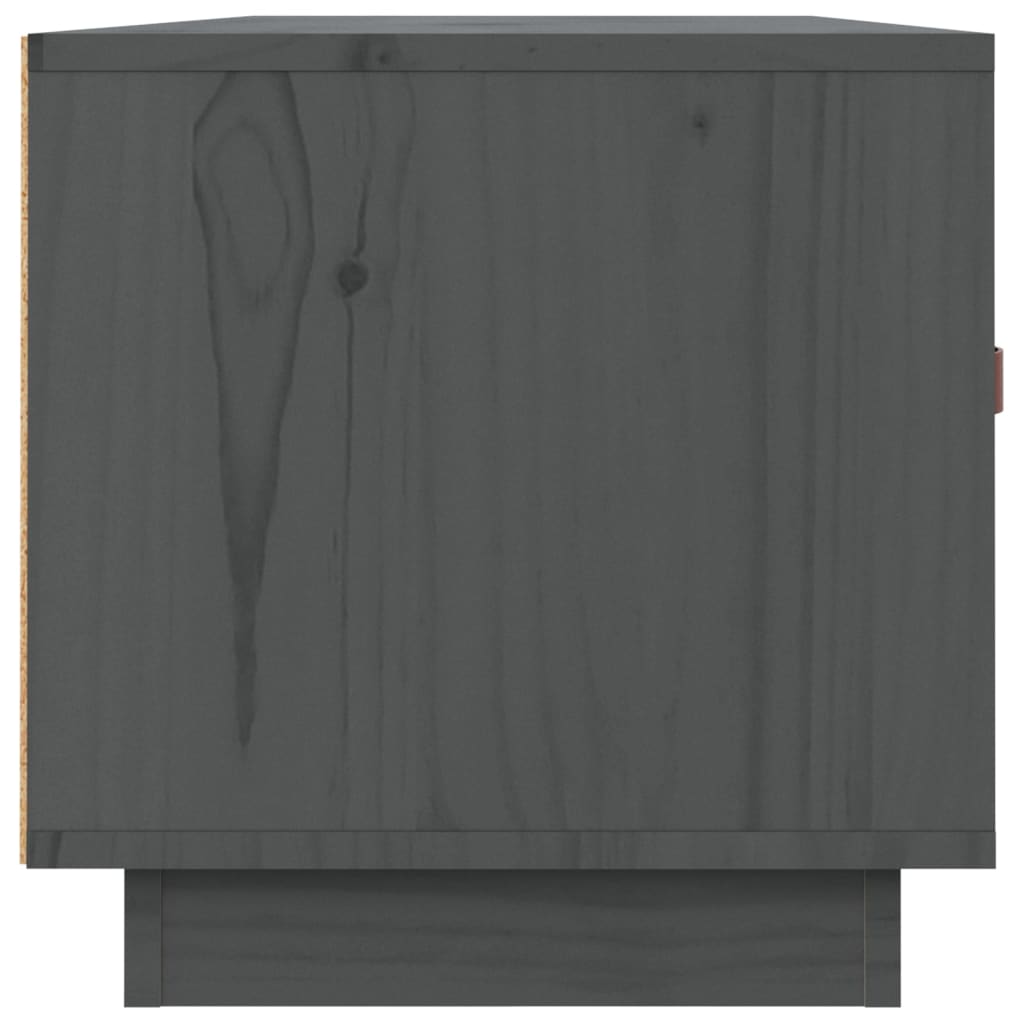 TV-taso harmaa 80x34x35 cm täysi mänty - Sisustajankoti.fi