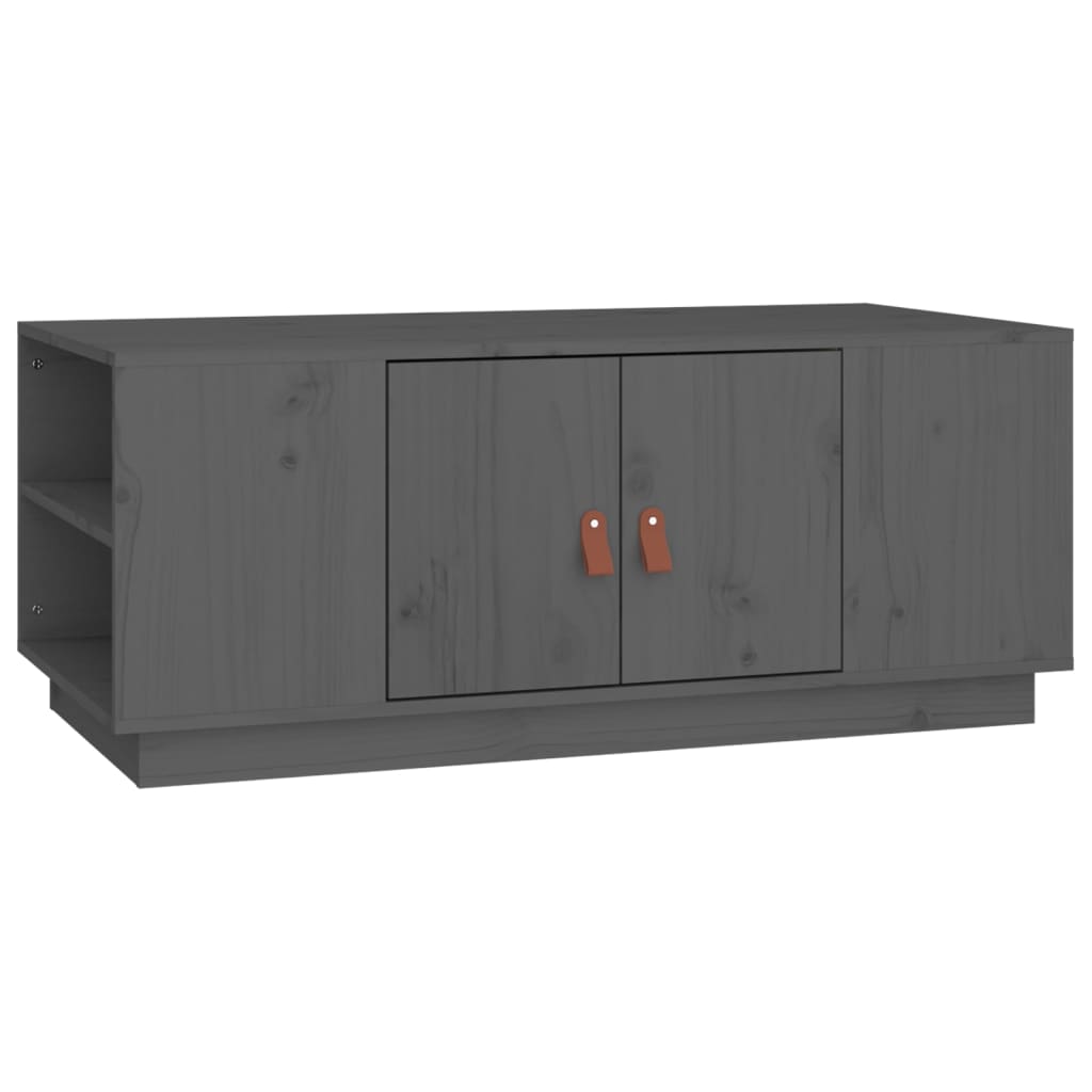 Sohvapöytä harmaa 100x50x41 cm täysi mänty - Sisustajankoti.fi