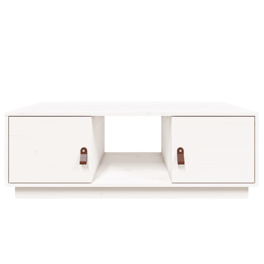 Sohvapöytä valkoinen 100x50x35 cm täysi mänty - Sisustajankoti.fi