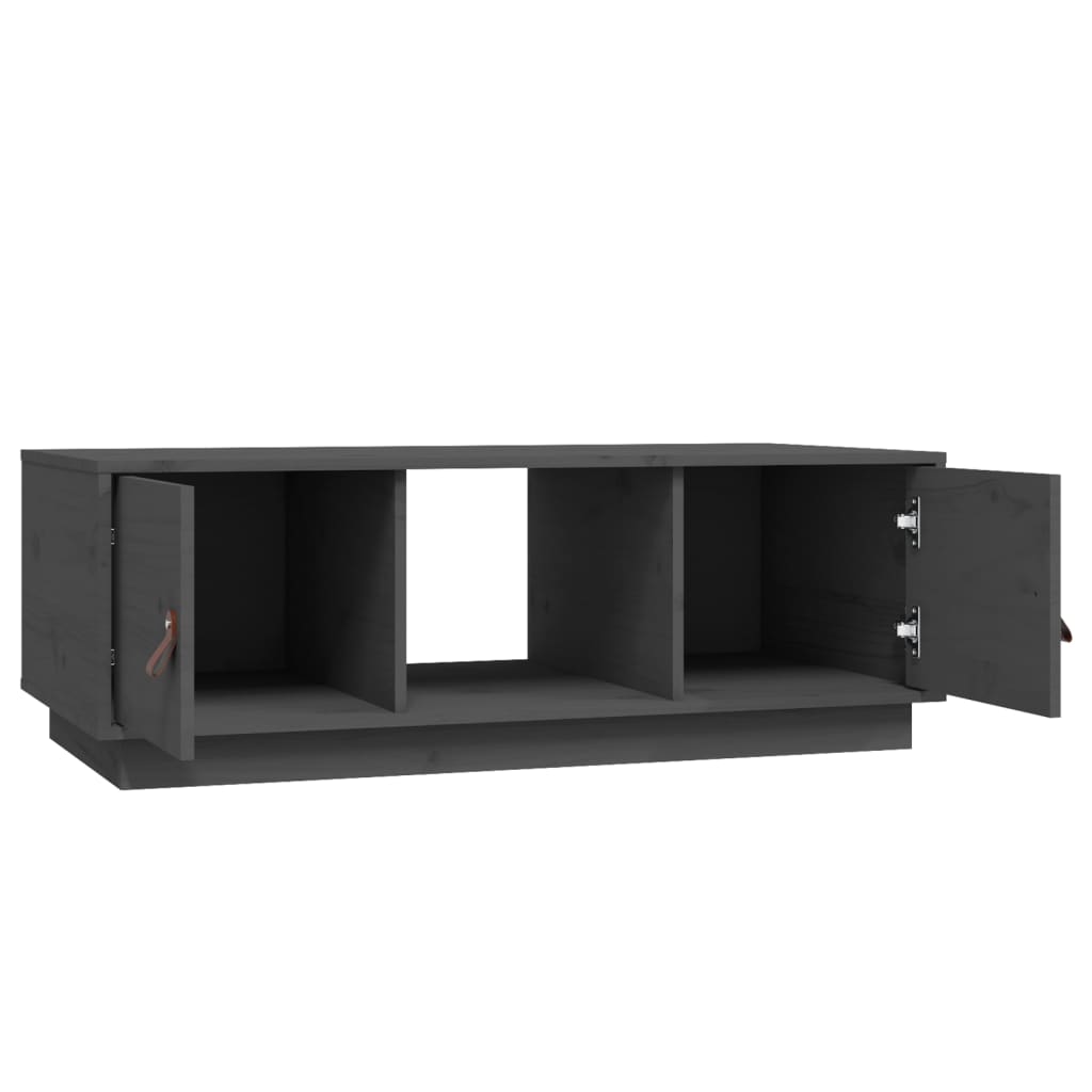 Sohvapöytä harmaa 100x50x35 cm täysi mänty - Sisustajankoti.fi