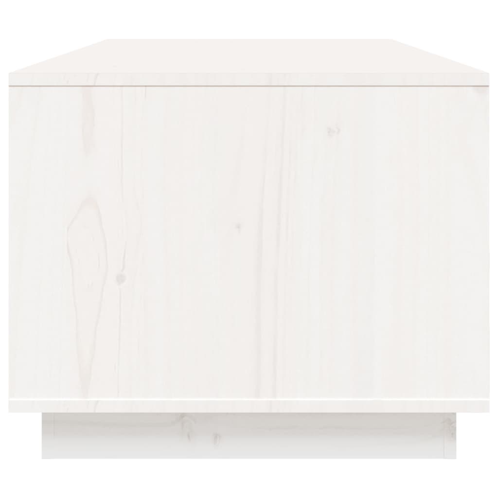 Sohvapöytä valkoinen 100x50x41 cm täysi mänty - Sisustajankoti.fi