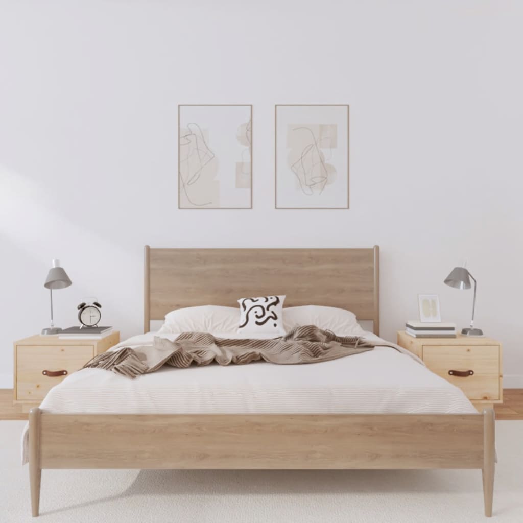 Yöpöydät 2 kpl 40x34x35 cm täysi mänty - Sisustajankoti.fi