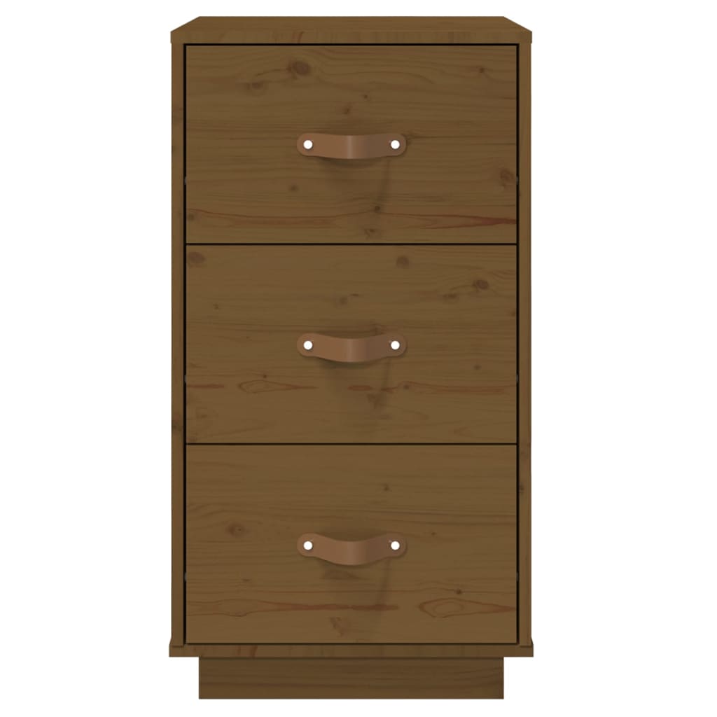 Yöpöydät 2 kpl hunajanruskea 40x40x75 cm täysi mänty - Sisustajankoti.fi