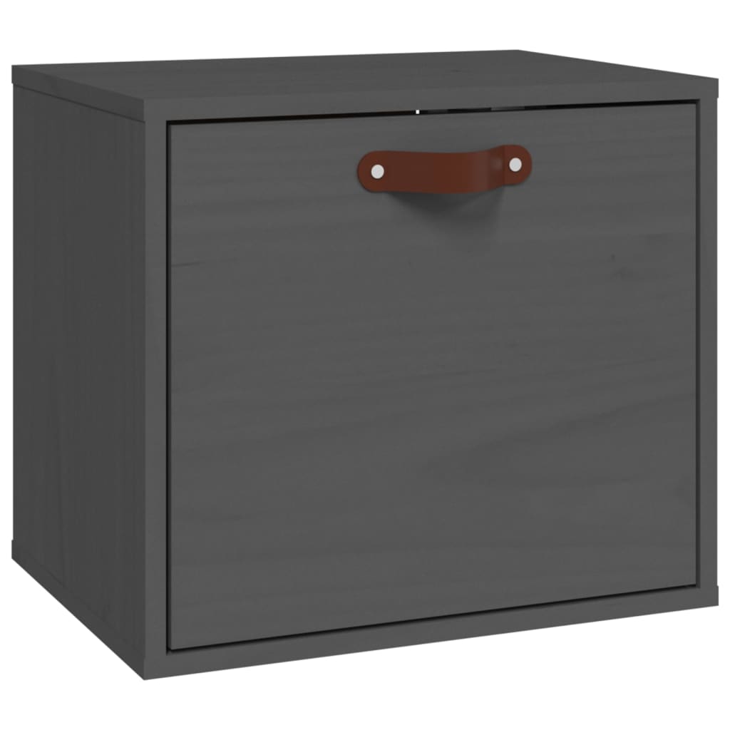 Seinäkaappi harmaa 40x30x35 cm täysi mänty - Sisustajankoti.fi