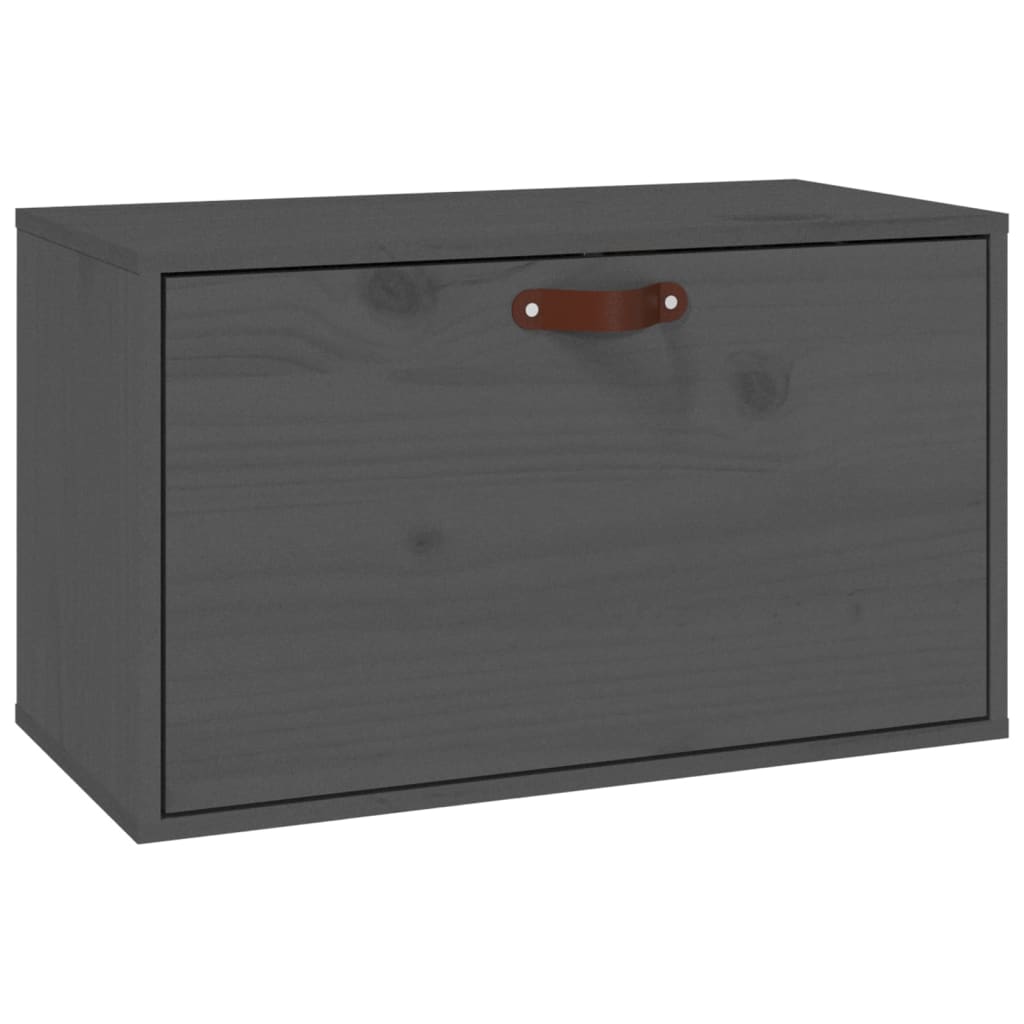 Seinäkaappi harmaa 60x30x35 cm täysi mänty - Sisustajankoti.fi