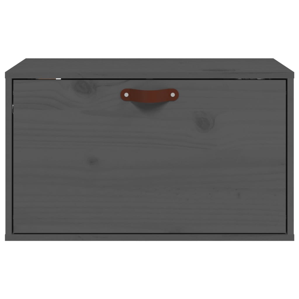Seinäkaappi harmaa 60x30x35 cm täysi mänty - Sisustajankoti.fi