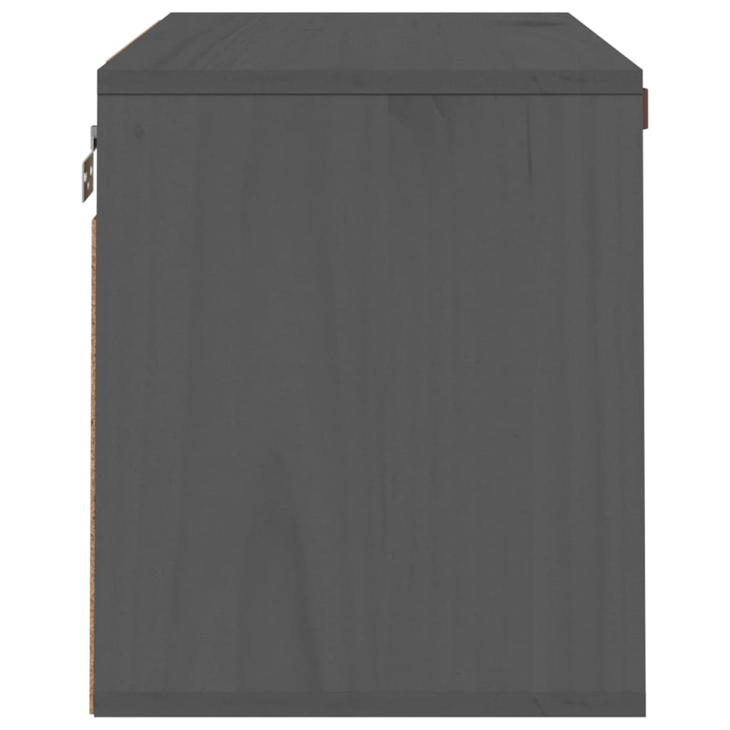 Seinäkaappi harmaa 60x30x35 cm täysi mänty - Sisustajankoti.fi