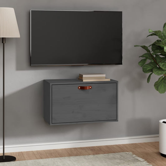 Seinäkaappi harmaa 60x30x35 cm täysi mänty - Sisustajankoti.fi
