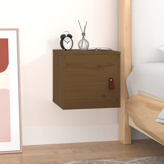 Seinäkaappi hunajanruskea 31,5x30x30 cm täysi mänty - Sisustajankoti.fi