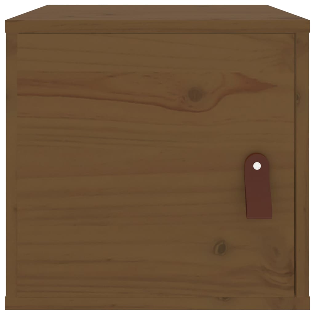 Seinäkaapit 2 kpl hunajanruskea 31,5x30x30 cm täysi mänty - Sisustajankoti.fi