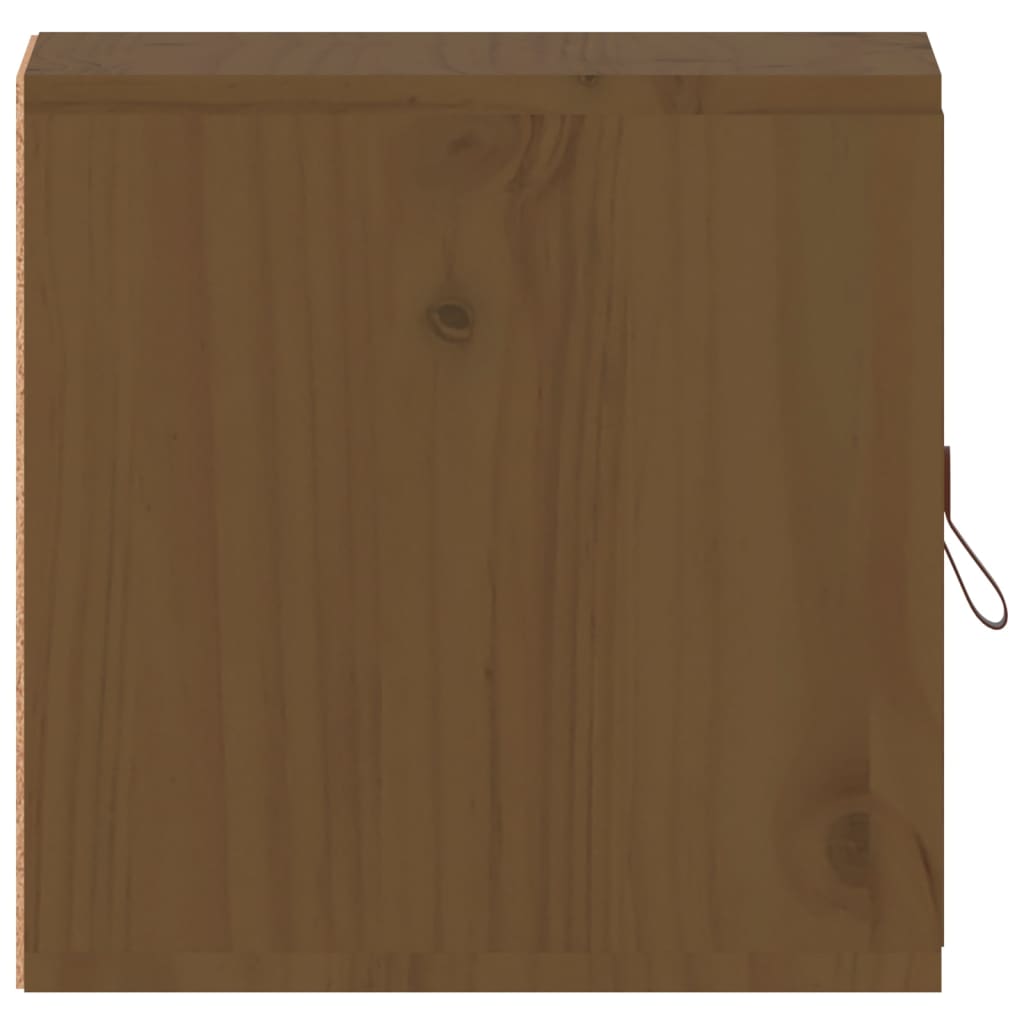 Seinäkaapit 2 kpl hunajanruskea 31,5x30x30 cm täysi mänty - Sisustajankoti.fi