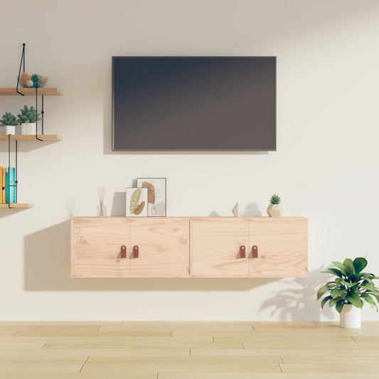 Seinäkaapit 2 kpl 60x30x30 cm täysi mänty - Sisustajankoti.fi