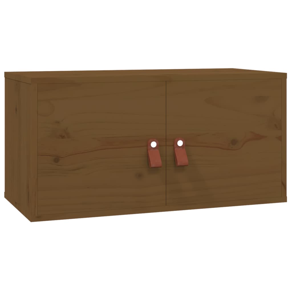 Seinäkaappi hunajanruskea 60x30x30 cm täysi mänty - Sisustajankoti.fi