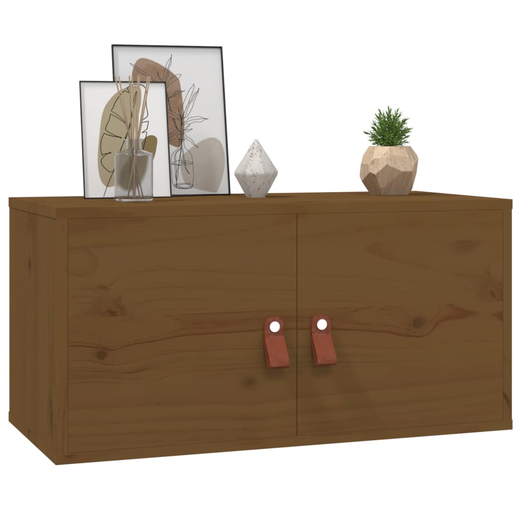 Seinäkaappi hunajanruskea 60x30x30 cm täysi mänty - Sisustajankoti.fi