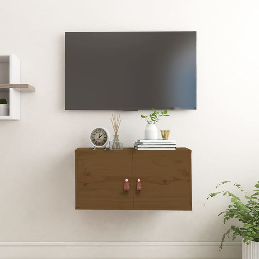 Seinäkaappi hunajanruskea 60x30x30 cm täysi mänty - Sisustajankoti.fi