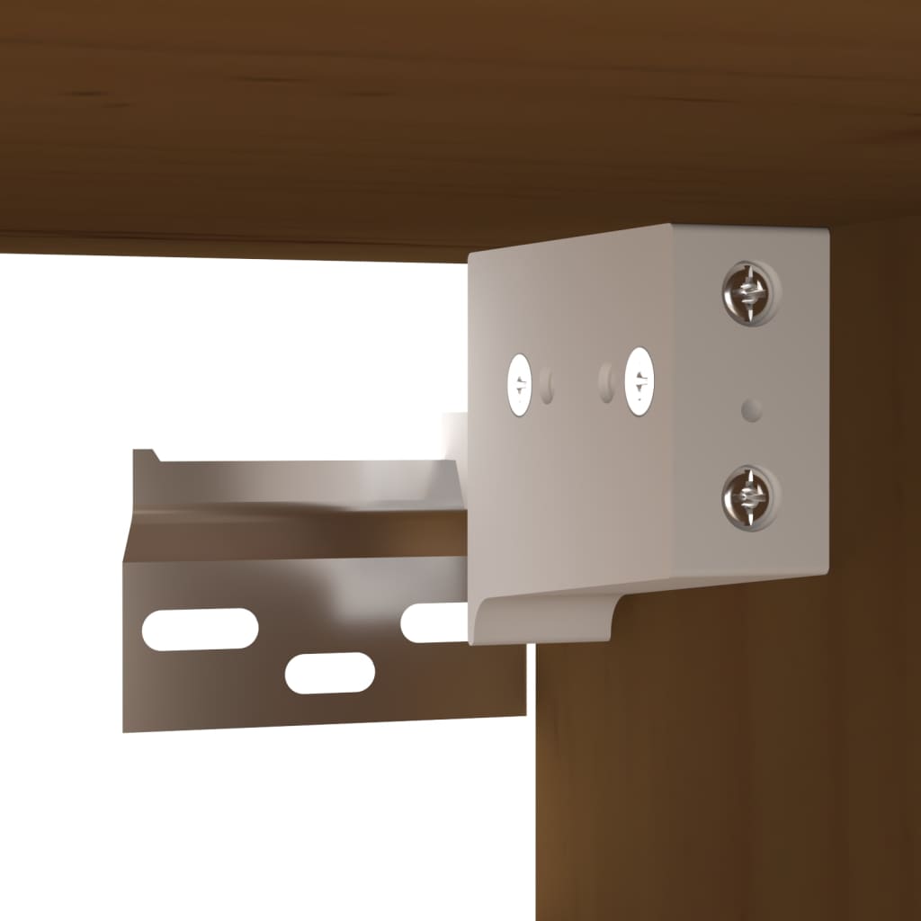 Seinäkaapit 2 kpl hunajanruskea 80x30x30 cm täysi mänty - Sisustajankoti.fi