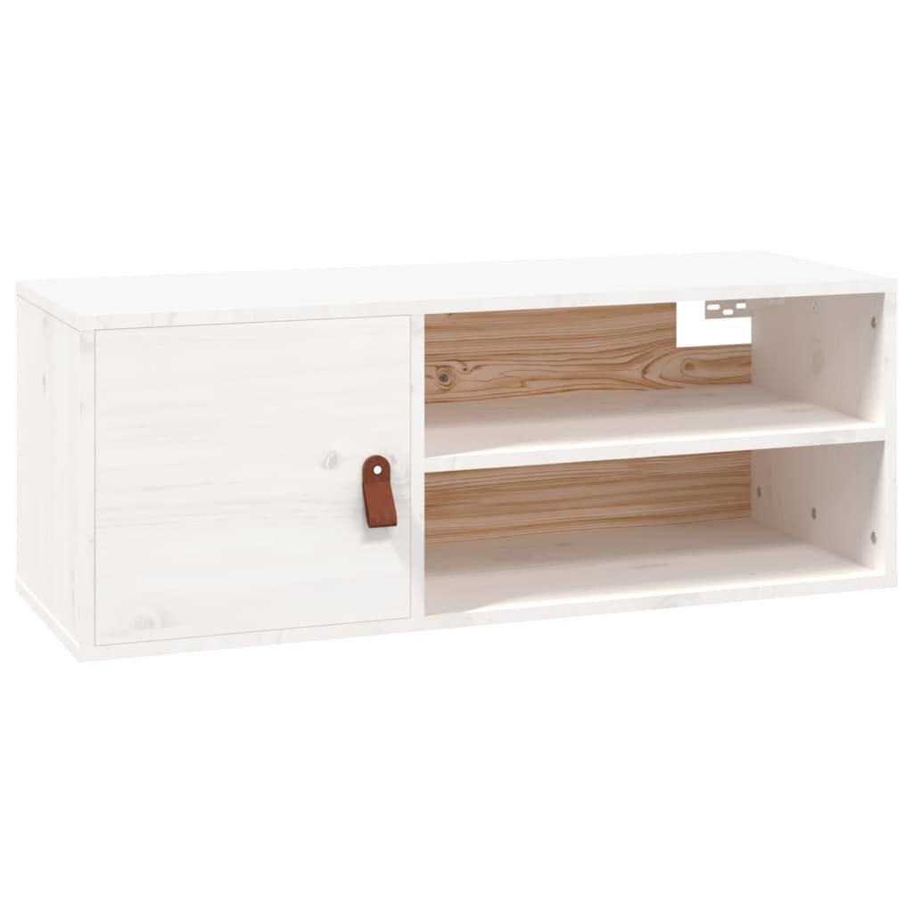 Seinäkaapit 2 kpl valkoinen 80x30x30 cm täysi mänty - Sisustajankoti.fi