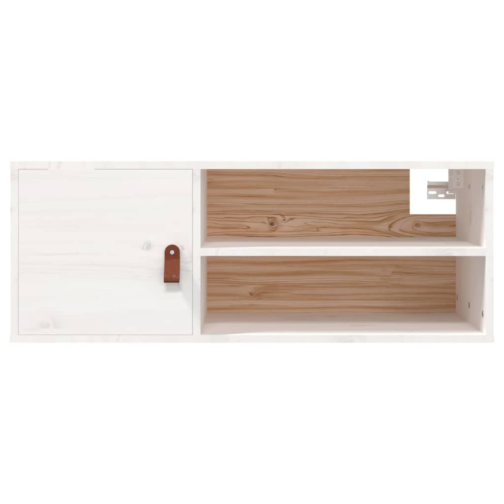 Seinäkaapit 2 kpl valkoinen 80x30x30 cm täysi mänty - Sisustajankoti.fi