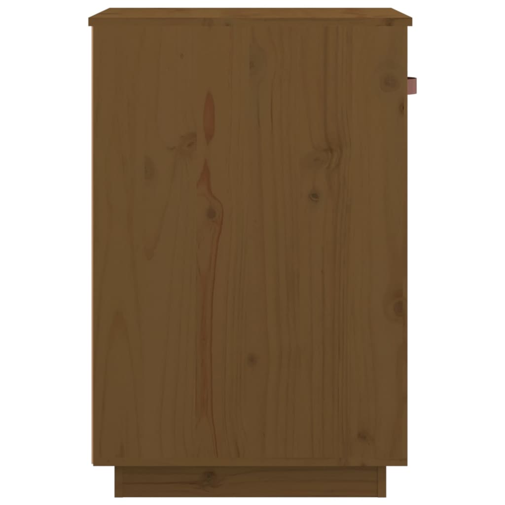 Työpöytäkaappi hunajanruskea 40x50x75 cm täysi mänty - Sisustajankoti.fi