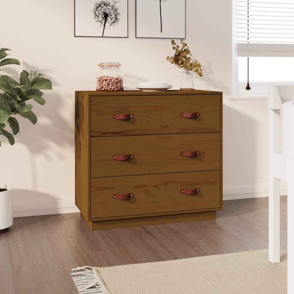 Senkki hunajanruskea 80x40x75 cm täysi mänty - Sisustajankoti.fi