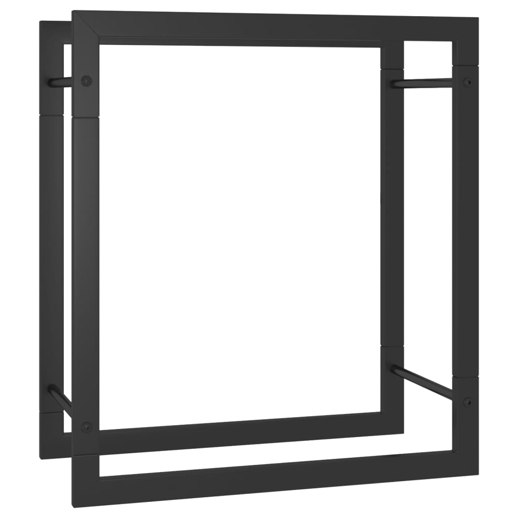 Polttopuuteline mattamusta 50x28x56 cm teräs - Sisustajankoti.fi