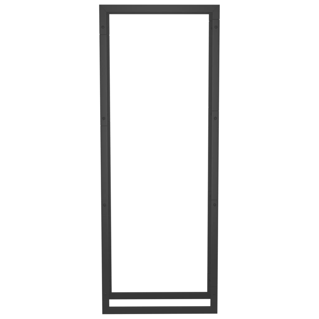 Polttopuuteline mattamusta 50x28x132 cm teräs - Sisustajankoti.fi