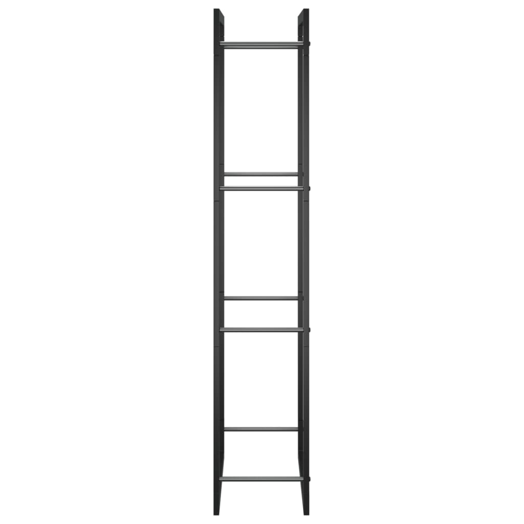 Polttopuuteline mattamusta 50x28x132 cm teräs - Sisustajankoti.fi