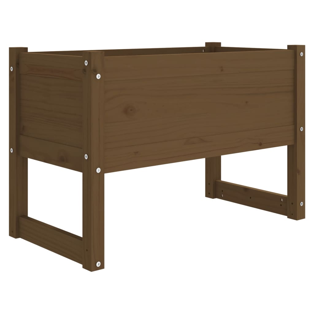 Kukkalaatikko hunajanruskea 78x40x52 cm täysi mänty - Sisustajankoti.fi