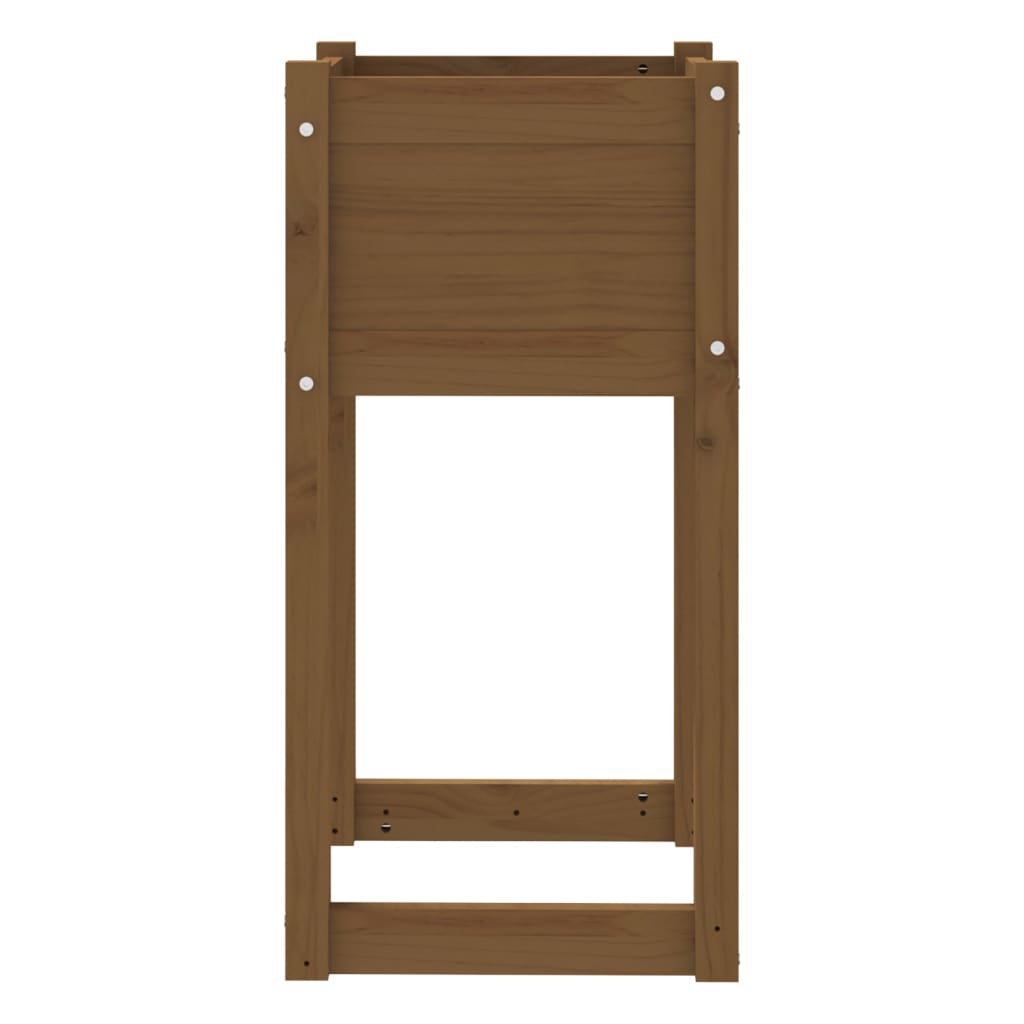 Kukkalaatikot 2 kpl hunajanruskea 40x40x81 cm täysi mänty - Sisustajankoti.fi