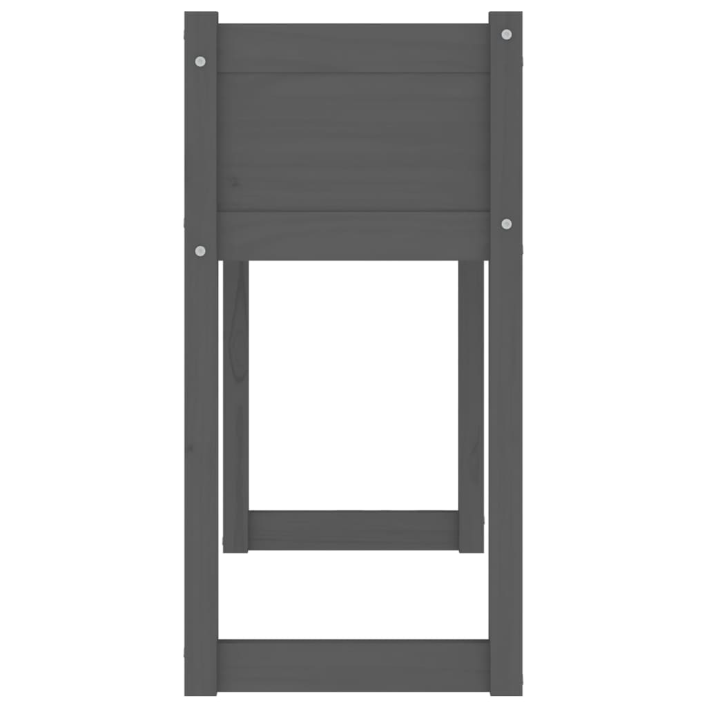 Kukkalaatikko harmaa 78x40x81 cm täysi mänty - Sisustajankoti.fi