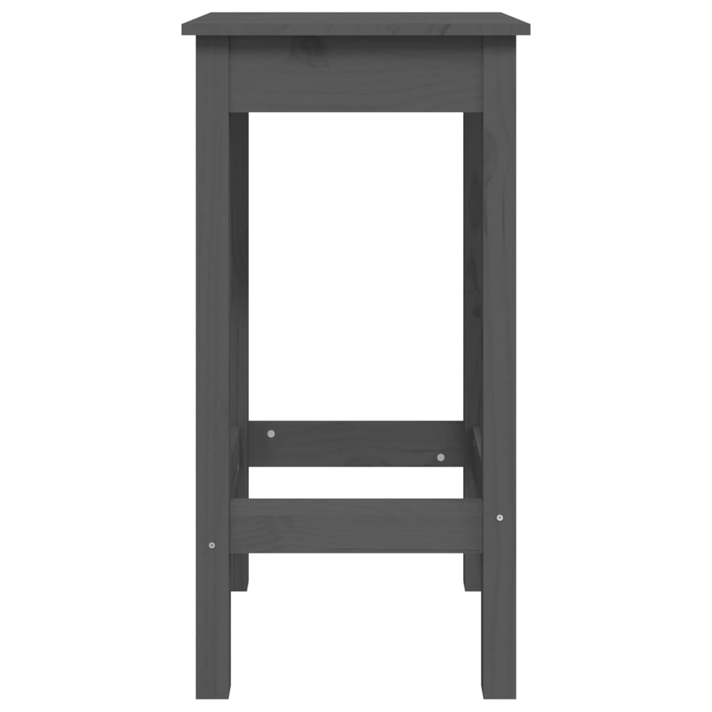 Baarituolit 2 kpl harmaa 40x40x78 cm täysi mänty - Sisustajankoti.fi