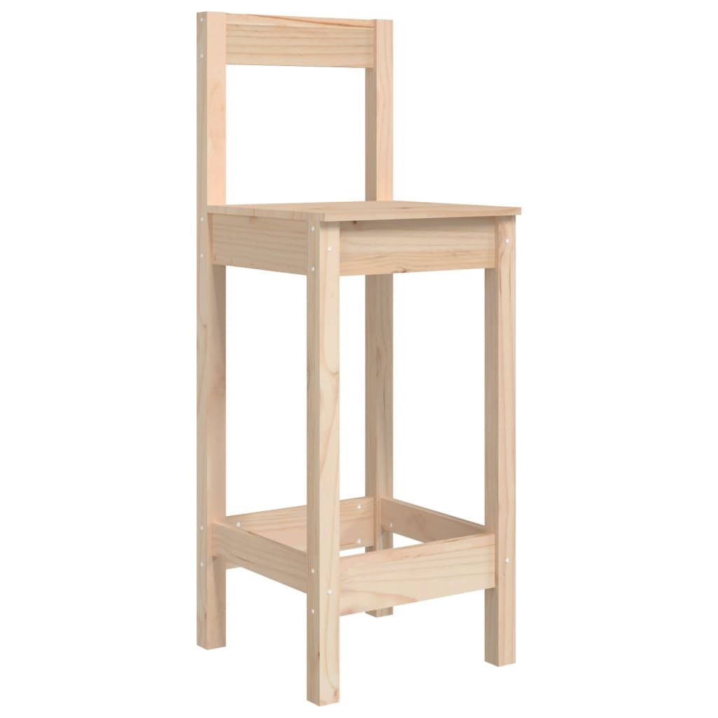 Baarituolit 2 kpl 40x41,5x112 cm täysi mänty - Sisustajankoti.fi
