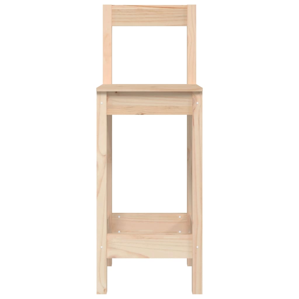 Baarituolit 2 kpl 40x41,5x112 cm täysi mänty - Sisustajankoti.fi