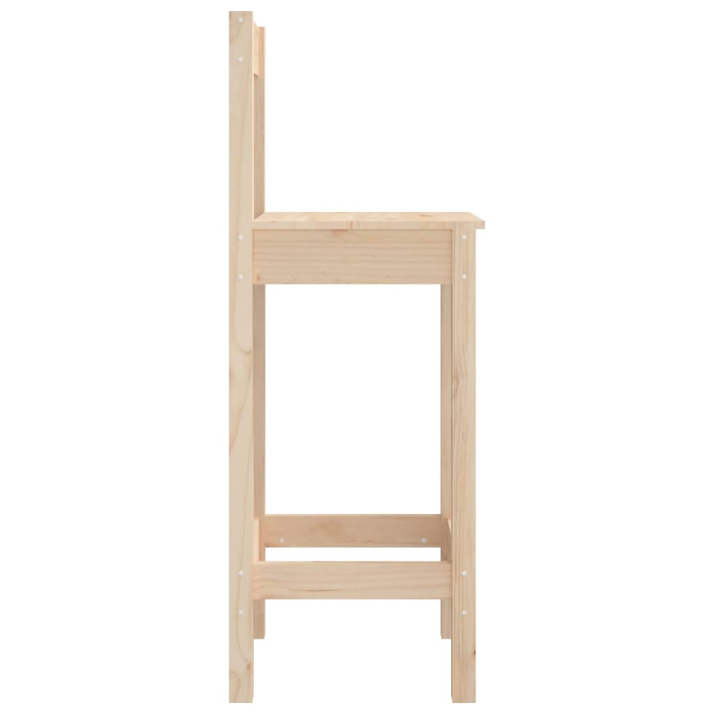 Baarituolit 2 kpl 40x41,5x112 cm täysi mänty - Sisustajankoti.fi