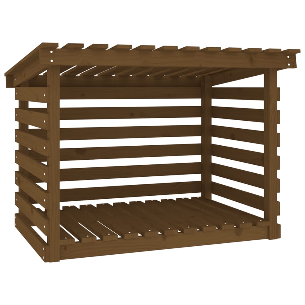Polttopuuteline hunajanruskea 108x73x79 cm täysi mänty - Sisustajankoti.fi