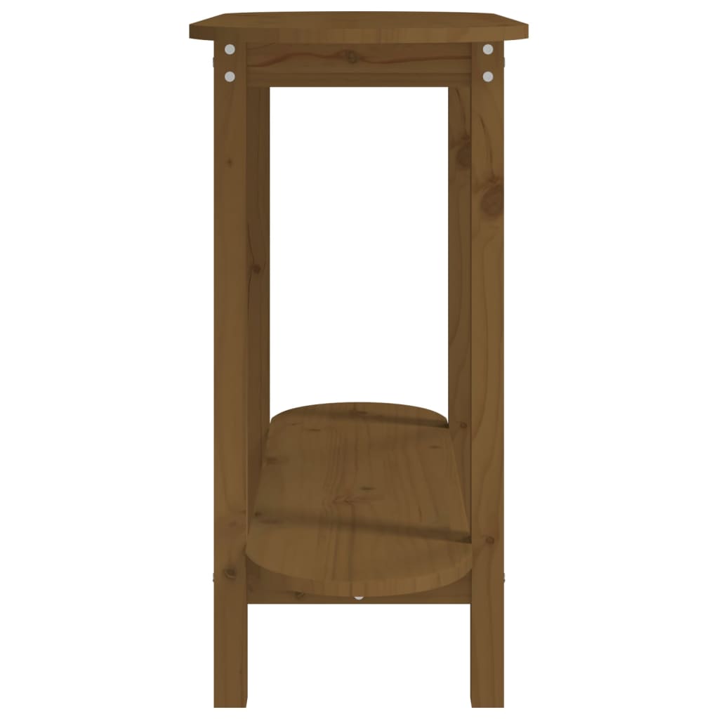 Konsolipöytä hunajanruskea 110x40x80 cm täysi mänty - Sisustajankoti.fi