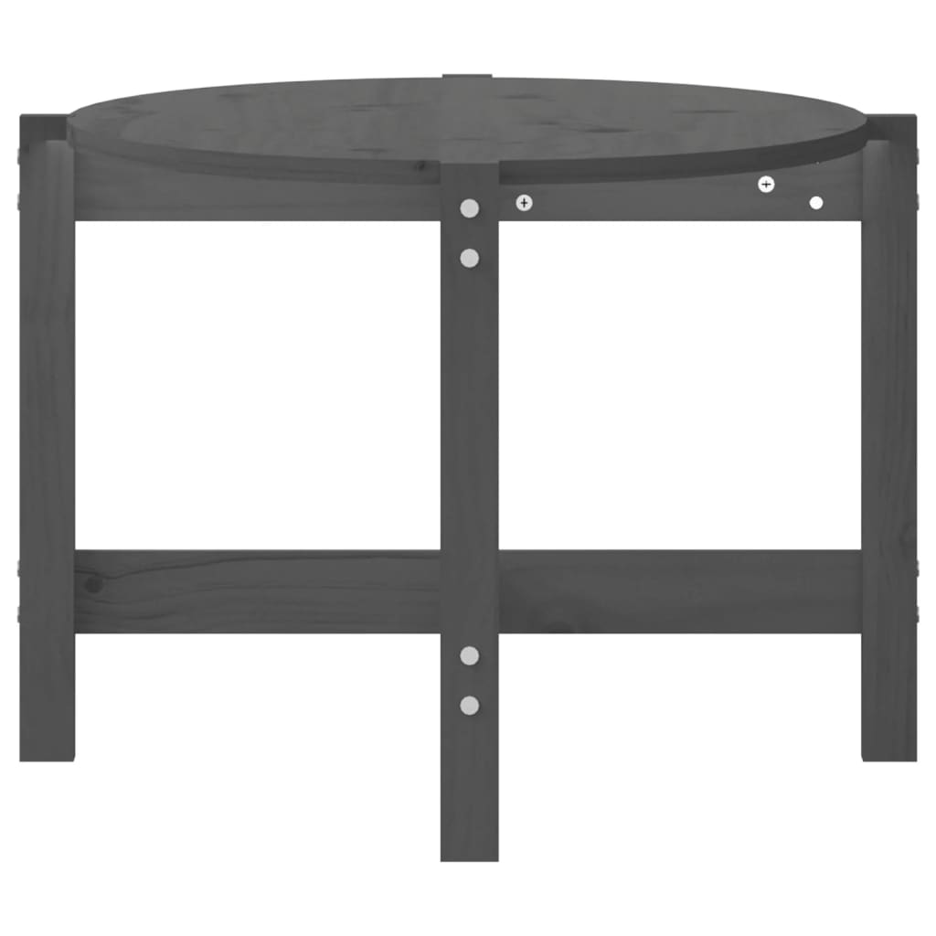 Sohvapöytä harmaa 118x63x45 cm täysi mänty - Sisustajankoti.fi